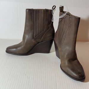 Lucky Brand Taupe Heeled Boots